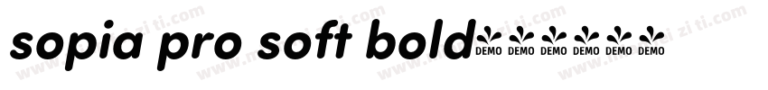 sopia pro soft bold字体转换